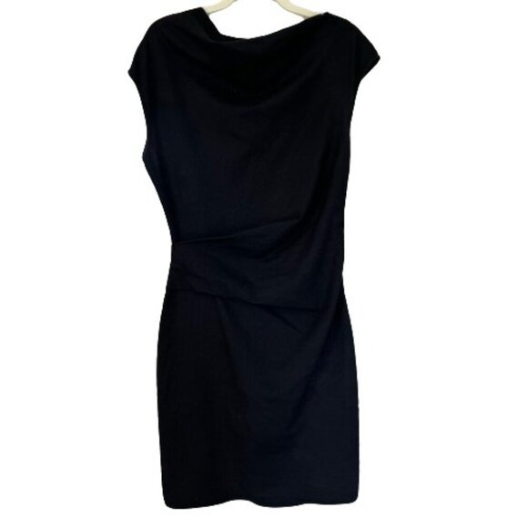 Helmut Lang Women’s Draped Bodycon Black Dress Size 4 - Picture 1 of 11